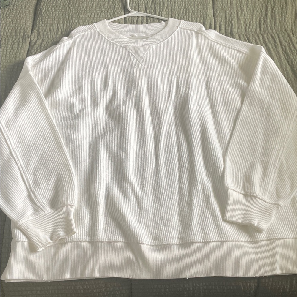 White womens Aerie Sweater